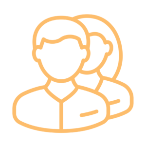 illustration outline two people