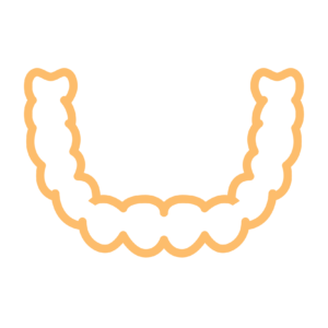illustration outline dental night guard